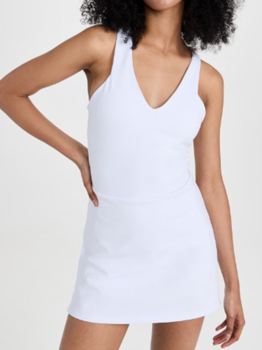 Alo Tennis Airbrush Dress in White